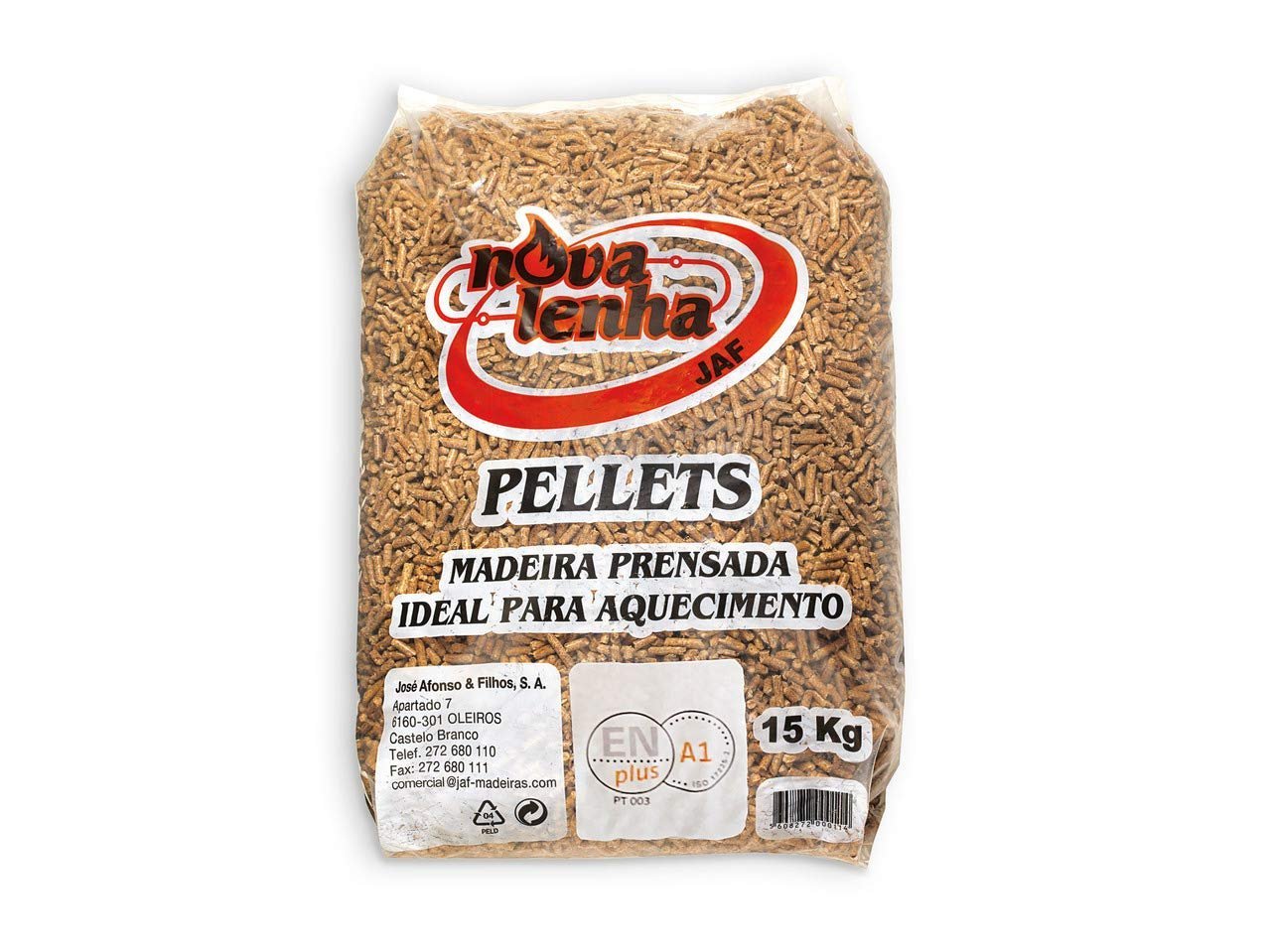 Pellets Nova Lenha – Palete de 65 sacos de 15 kg